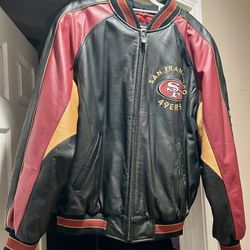 49ers Vintage Leather Jacket 