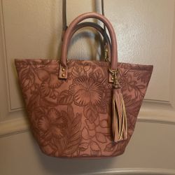 Pink/mauve Pink Floral Purse