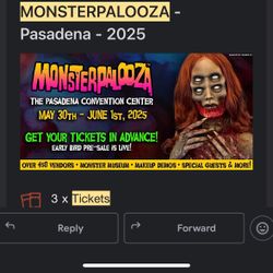 Monsterpalooza Ticket Saturday 