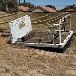 8 feet long flatbed and  10 feet long Utility bed