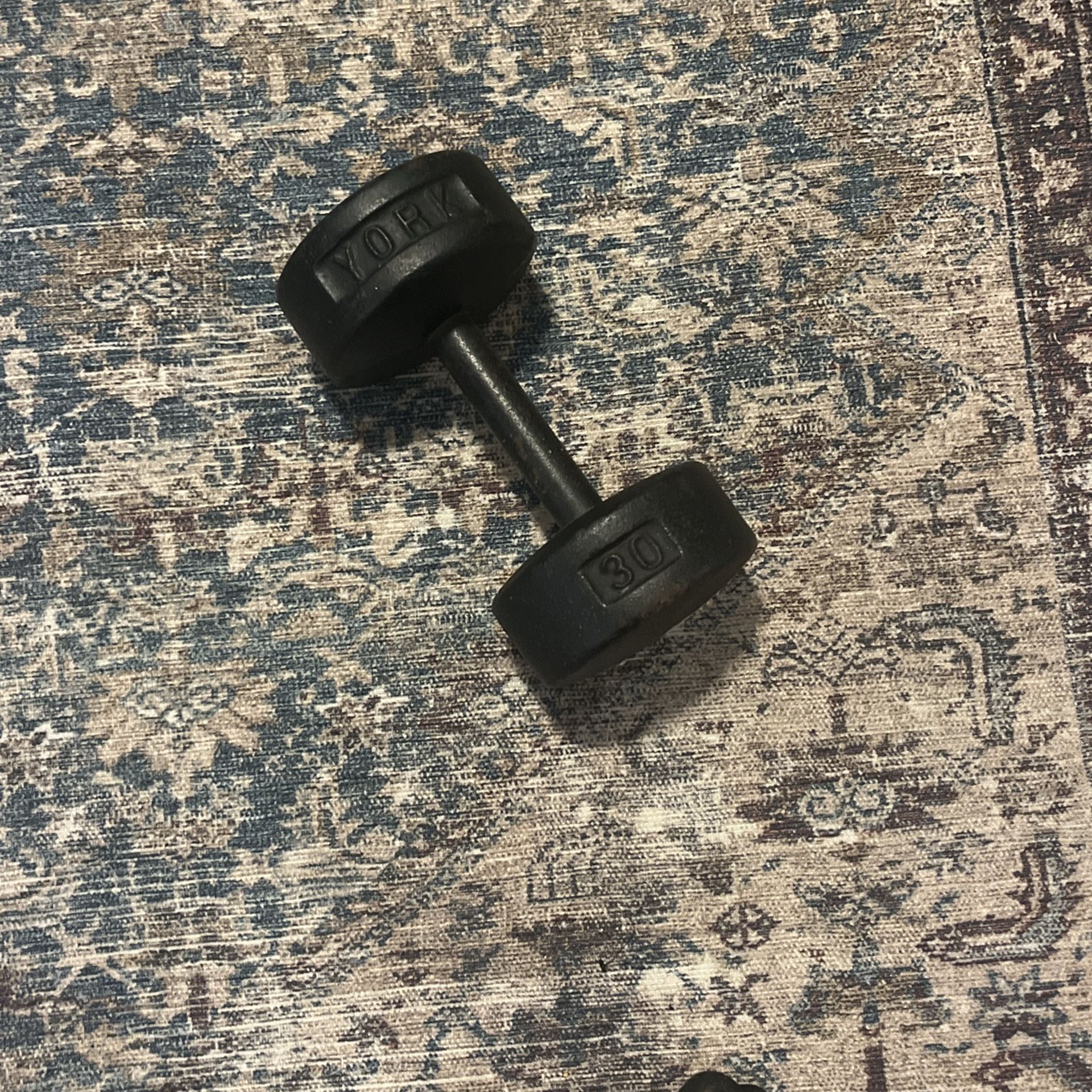 30 Lbs. Dumbbell Black
