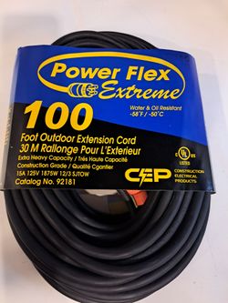 New 100ft outdoor extension cord, heavy capacity