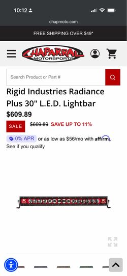 Rigid light bar