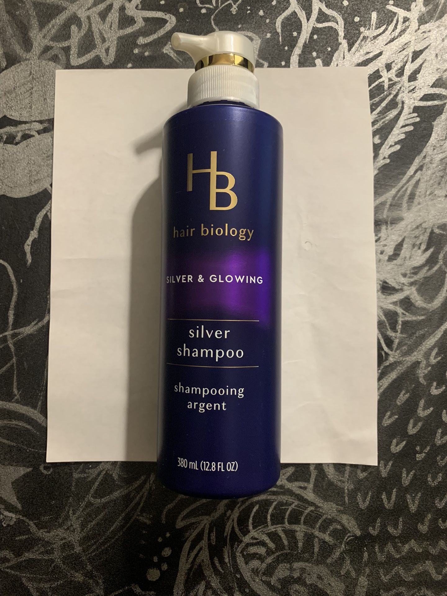 Hair Biology Silver & Growing, Silver Shampoo, 12.8 FL OZ Bottle