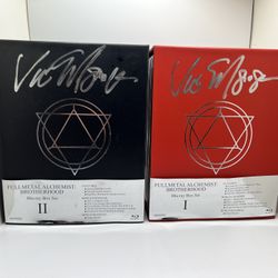 Fullmetal Alchemist Brotherhood Blu Ray Box Set 1 & 2 Signed
