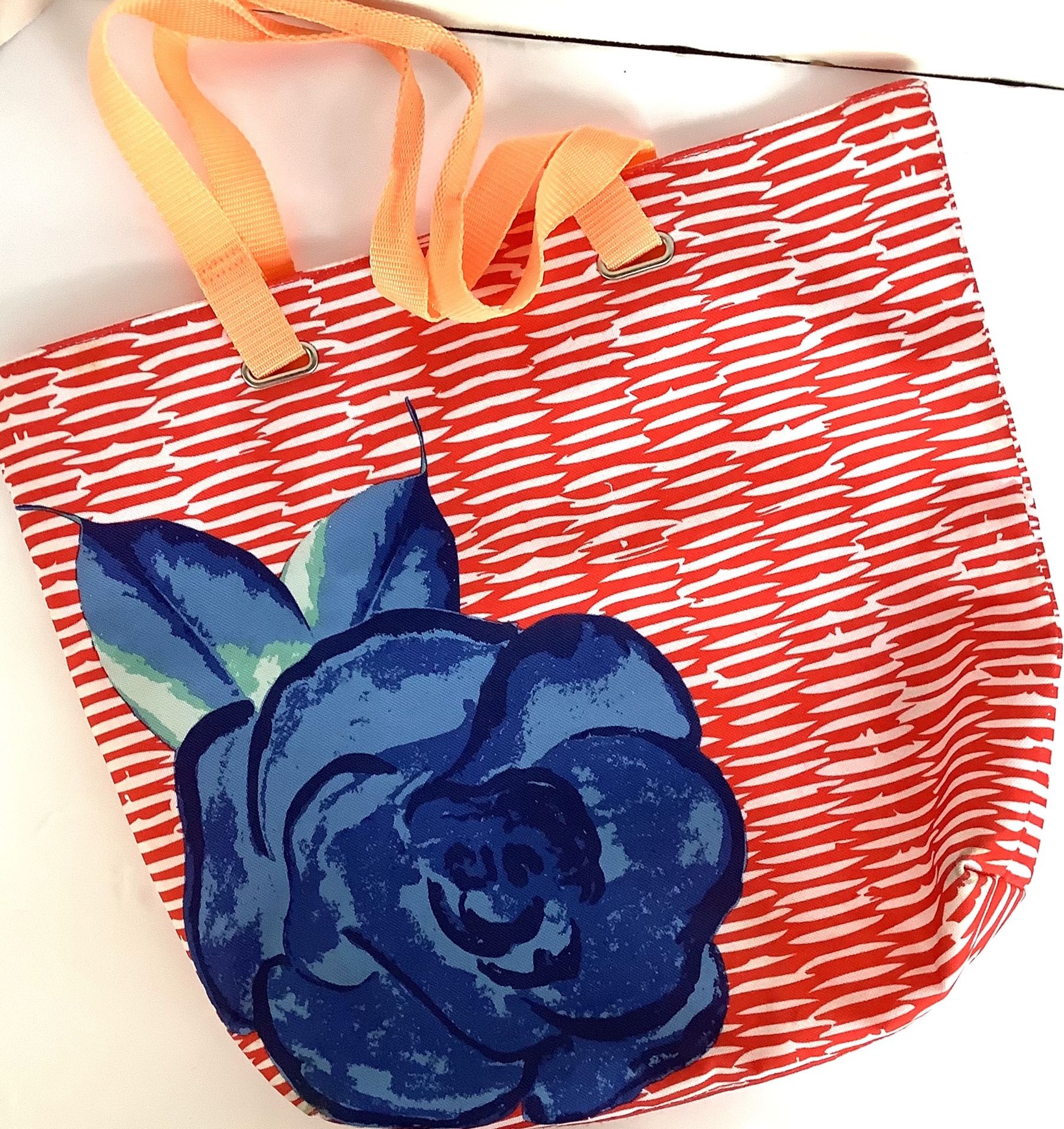 Orange Floral Lancôme Tote