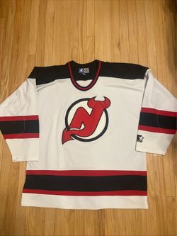 Vintage New Jersey Devils Jersey XL Mens Starter Red Hockey Blank