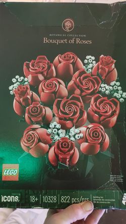12 roses boquet lego