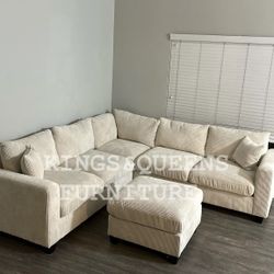 New Sectional Ivory