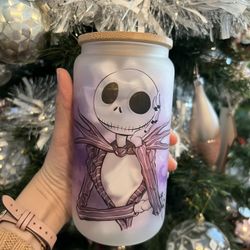 Jack Skellington Glass Cup