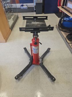 NESCO NS 970A-1 HydraulicTransmission Jack 1100lb with Saddle & Castored Base P817486-1
