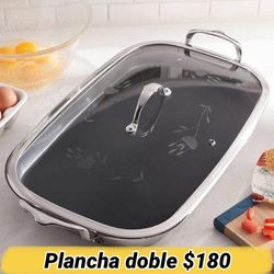 Plancha Doble Antiadherente Princess House