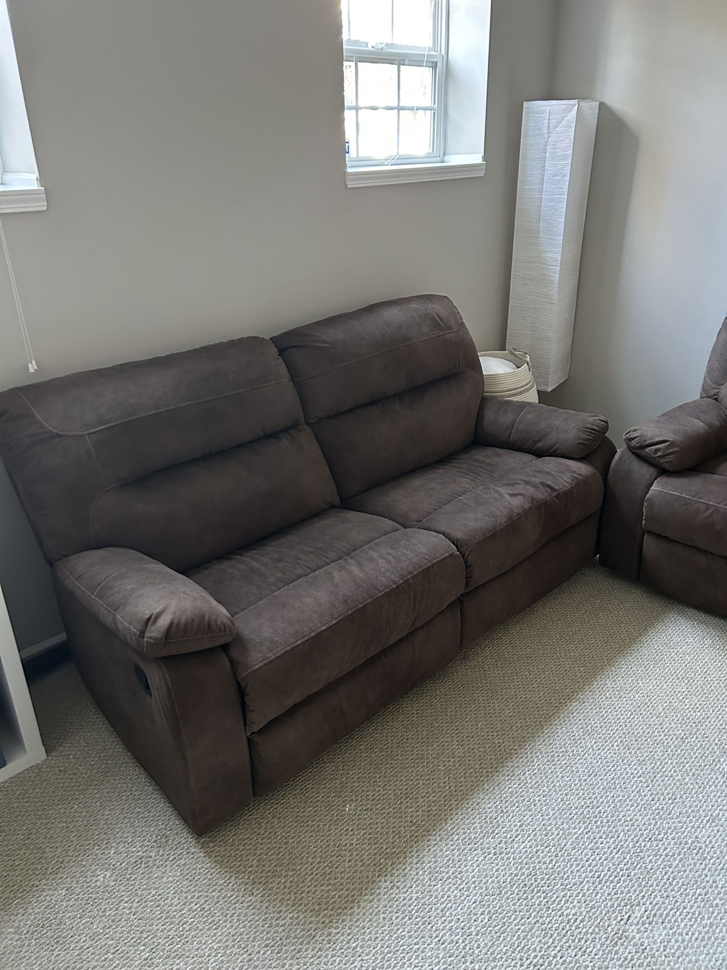 2 Piece Set Reclining Sofas (Great Condition)