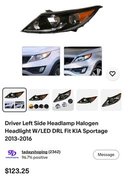 2013-2016 Kia Sportage Driver Head Light NEW