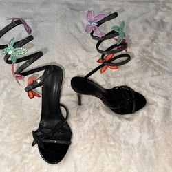 pretty butterfly heels