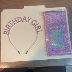 Birthday Girl  Tiara & Sach Pink New