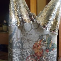 Womens Top / Dress Silver