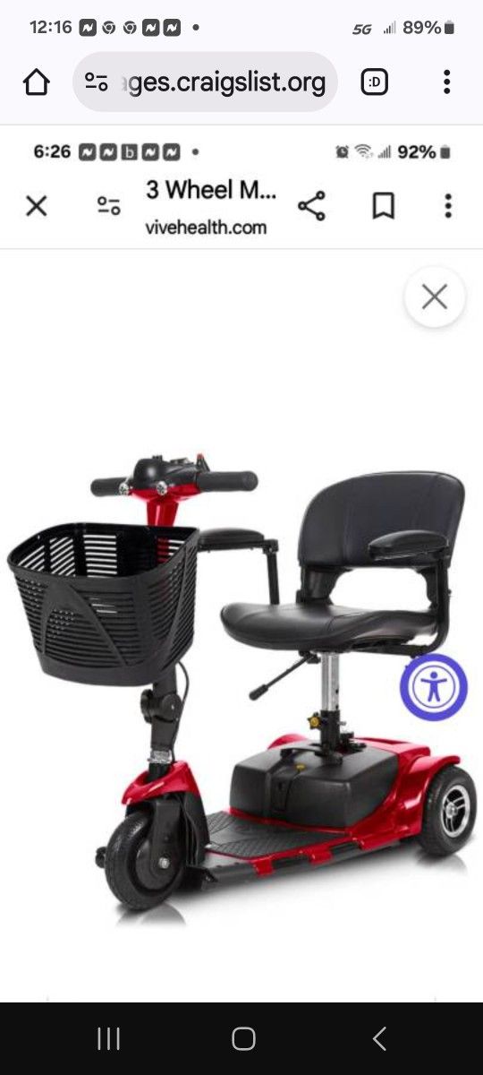 3 Wheel Mobility Scooter-Electric Long Range