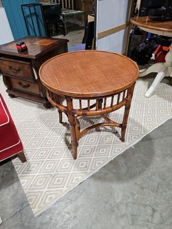 Beautiful Round Bamboo Table