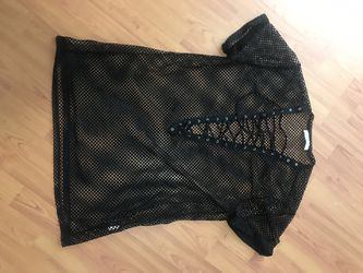 Like New Black Fishnet Coverup size Small