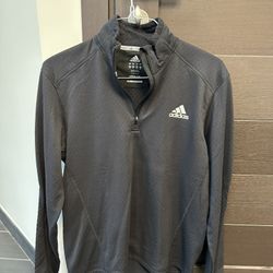 Adidas 1/4 Zip Fleece Climawarm Running Shirt large