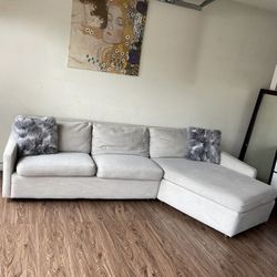 West Elm Trapez Sectional Sofa with Chaise