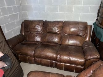 Reclining Sofa and Reclining Loveseat