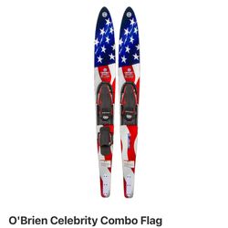 O Brien Celebrity Combo Flag Water Skis!! 