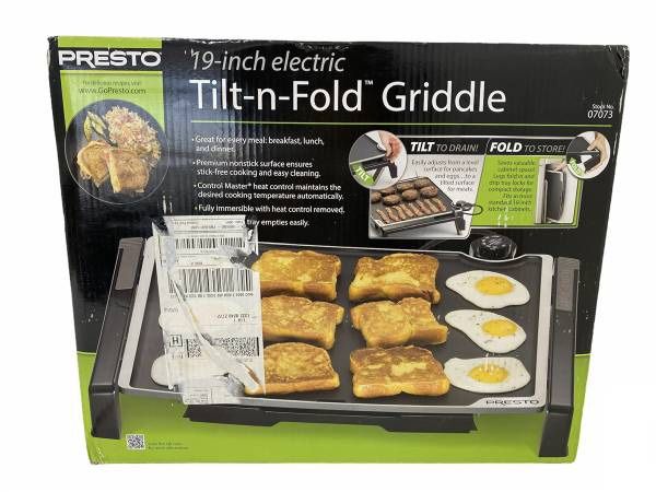 Presto 19inch Electric Tilt-N-Fold Griddle
