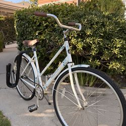 Sole beach cruiser with surf rack, brand new tires, and fresh tune up