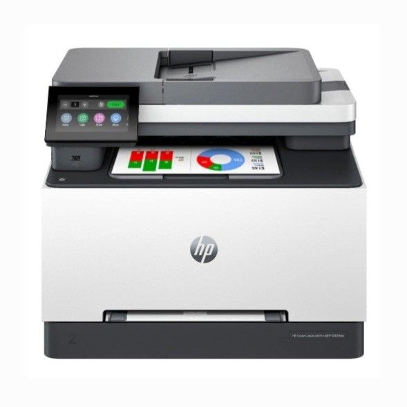 HEWLETT PACKARD LaserJet Pro MFP 3301FDW Wireless Color All-in-One Laser Printer (White & Slate)