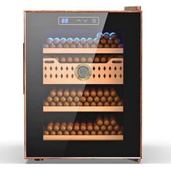 WIAEE Electric Cigar Humidor, 32L Electronic Humidors Cooler Cabinet for 250 Counts Capacity