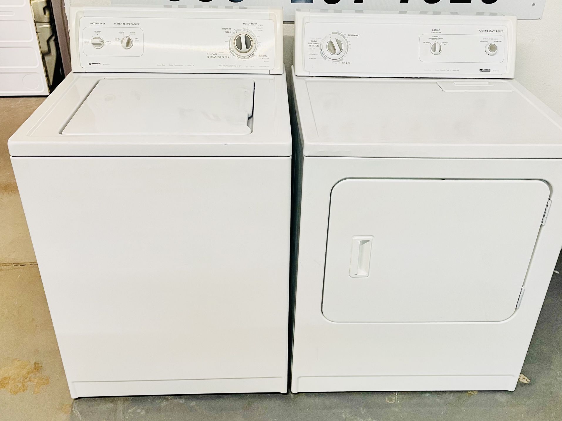 HD KENMORE WASHER AND ELECTRIC DRYER