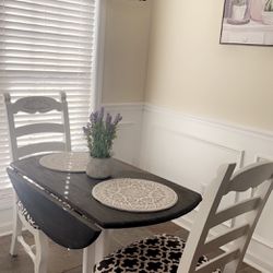 Dropleaf Kitchen Table And 2 Chairs 