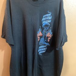 Patriotic 'Stand for the Flag, Kneel for the Fallen' Graphic Mens Black T-Shirt