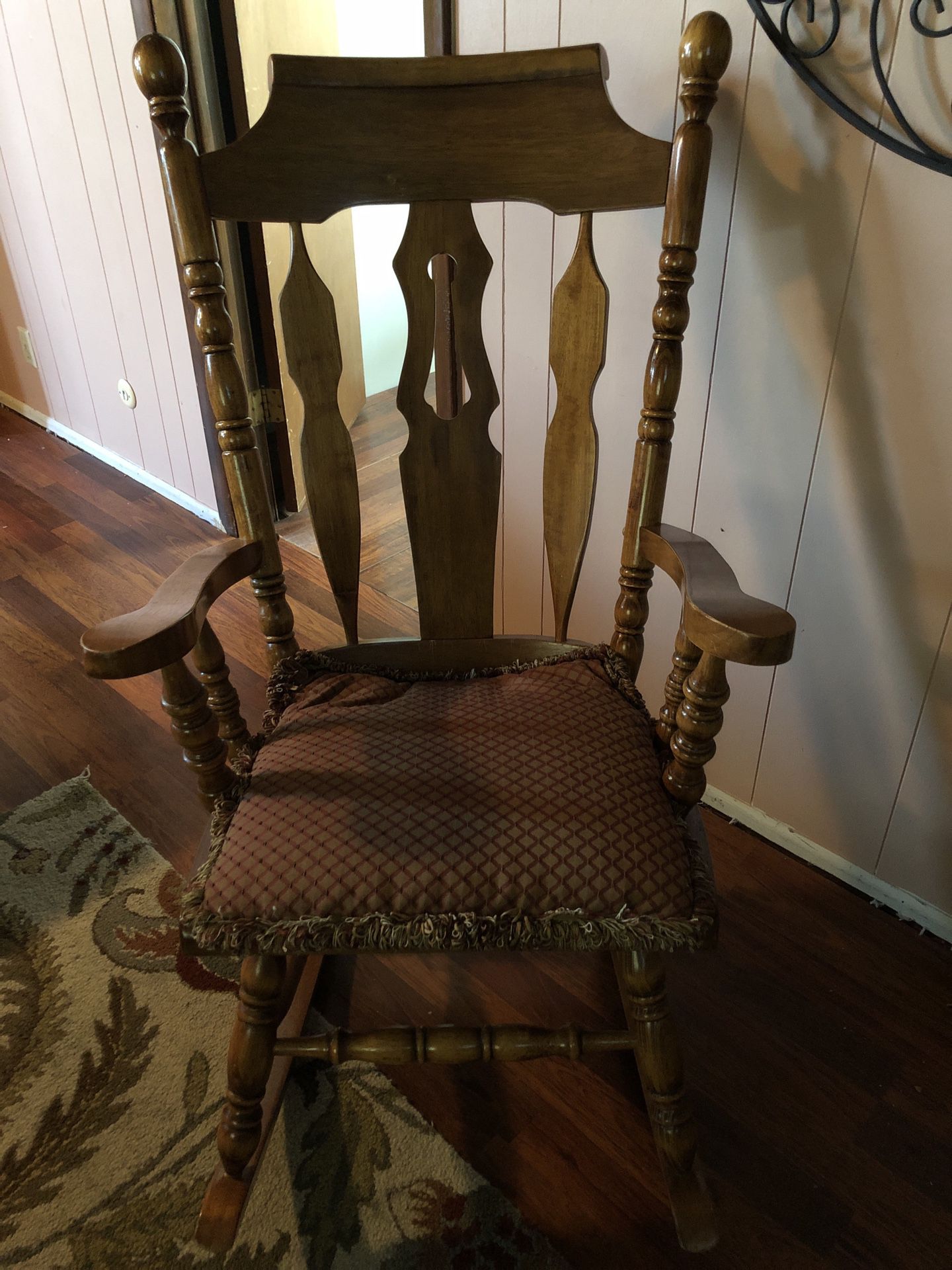 wooden rocking chair
