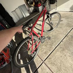 Bike, Bike Trailer, And Helmet 