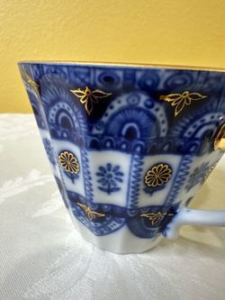 7 pcs Fine vintage Russian porcelain tea cups handmade