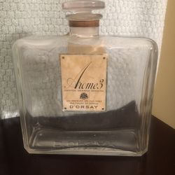 D’Orsay Vintage LARGE Perfume glass  bottle