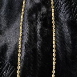 6mm 24" Gold Filled Rope Chain