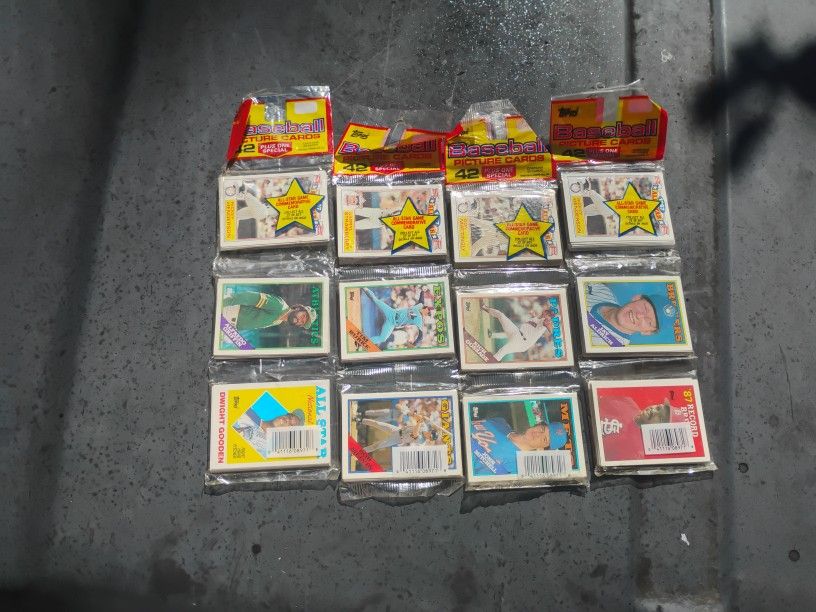 1987 Topps Baseball Cards Unopened 