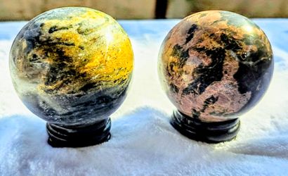Natural Pietrsite and Strawberry Pink Opal