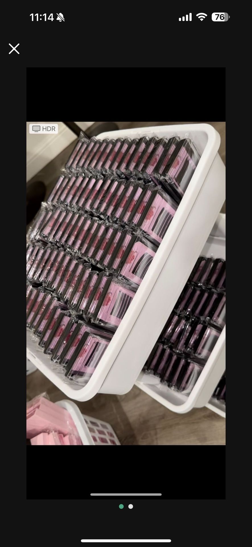 Velvet Lash Trays. (146pcs)