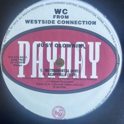 JUST CLOWNIN’ - W C FROM THE WEST SIDE CONNECTION 12’ RECORD 90’S WEST COAST RAP OLD SCHOOL RAP 90’S HIP HOP 