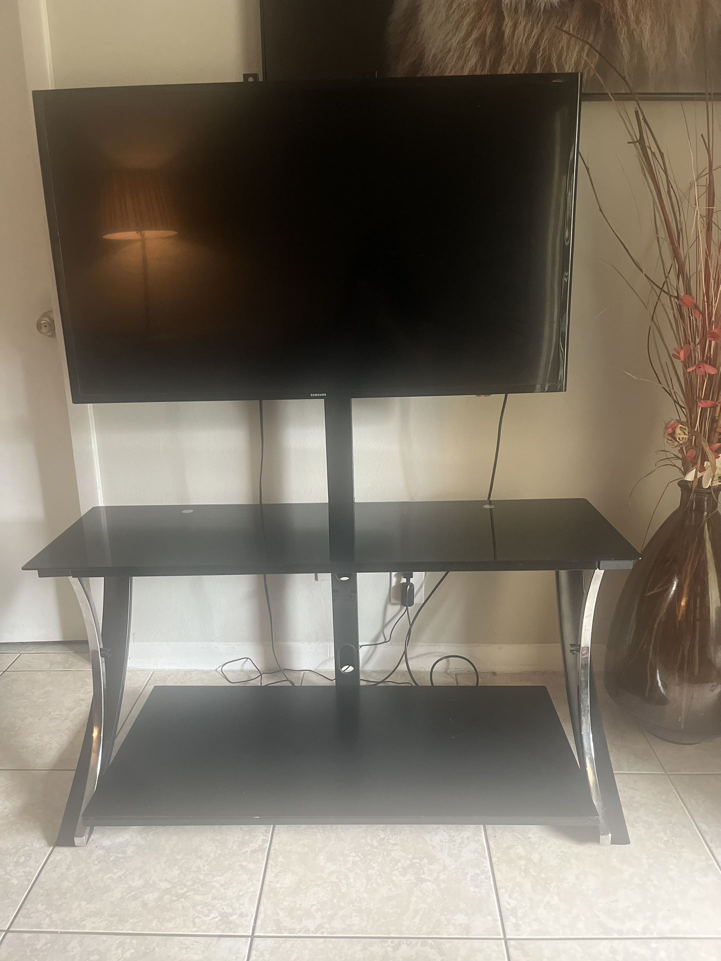 Television And Stand 