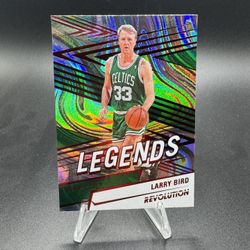 2024-25 Panini Revolution - Legends Larry Bird #159 Red Swirl Boston Celtics