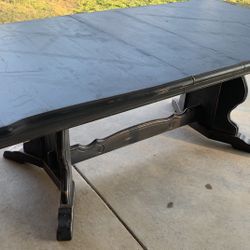 Dark Grey Kitchen Table 7Ft 7 Inches Long 39” Wide 29” Tall