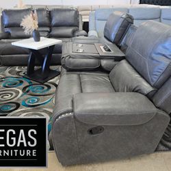 Sofa Set Recliners ✅ Delivery available ✅ Financing Options Available!✔️✨️No Credit Needed✔️✨️$0 Or $50 Down Payment✨️