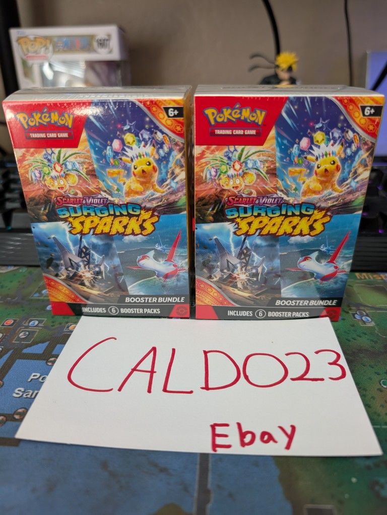 2x Pokémon Scarlet & Violet Surging Sparks Booster Bundle - New Sealed
