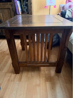 Vintage Craftsman Style Solid Wood End / Coffee Table